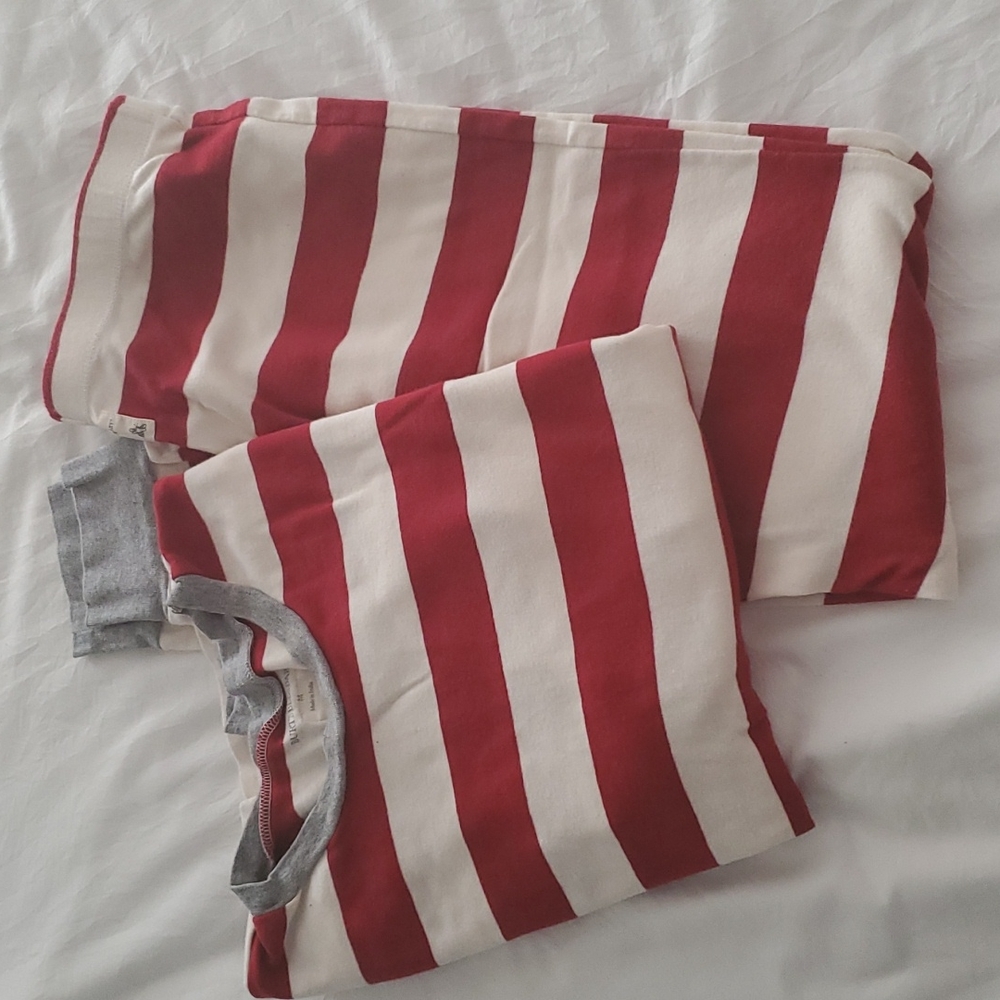 Burts bees family jammies rugby stripe